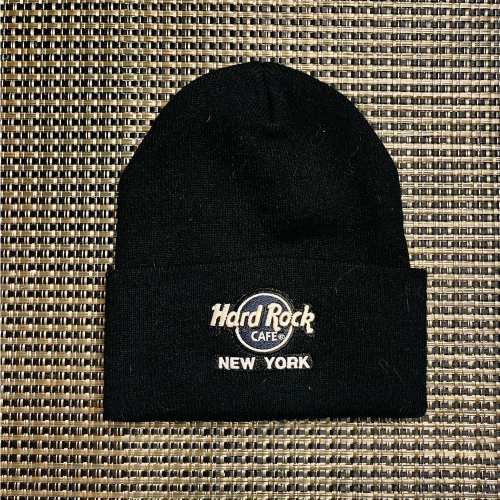 Hard Rock Cafe New York Black Knit Hat